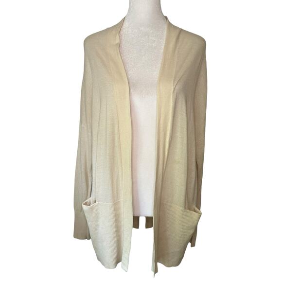 Vince. cream silk/cashmere long sleeve cardigan size XS - Picture 1 of 12